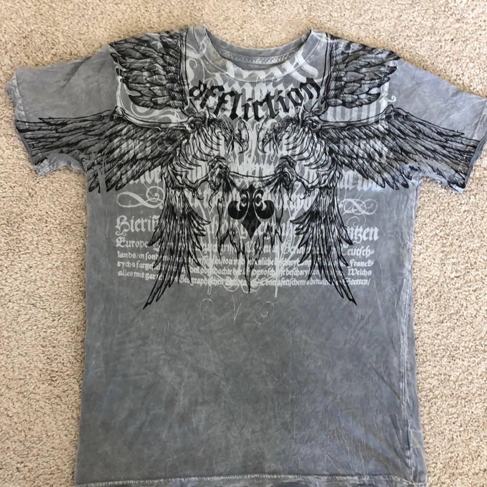 Men’s Gray Affliction shirt